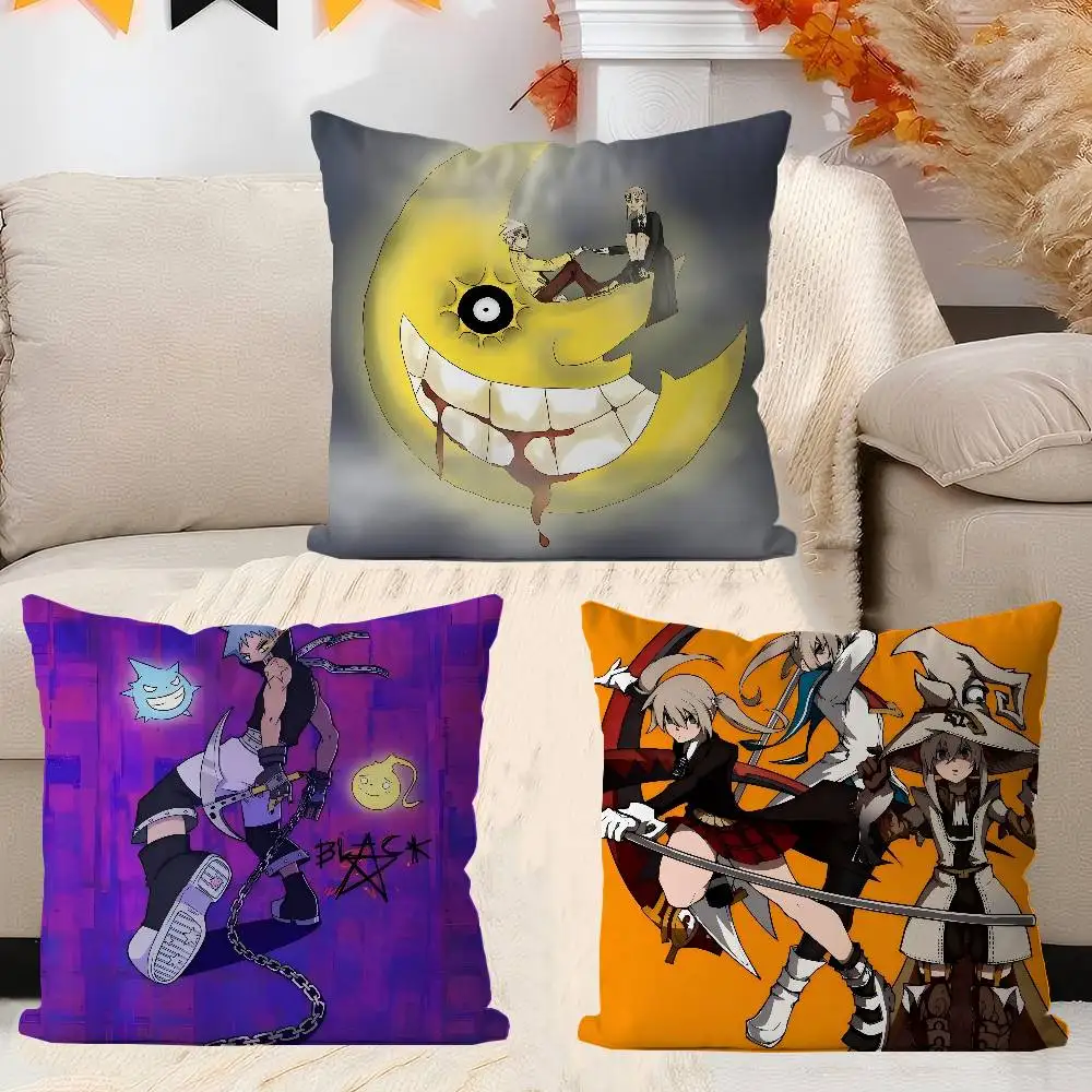 

Classic Anime Soul Eater Personalized Pillow Cover Kids Bedroom Wild Party Decor Pillowcase Kid Birthday Shower Gift