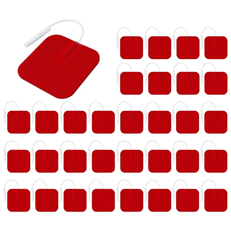 AA63 HOT 40PCS Value Pack Cuscinetti di ricambio per unità TENS, elettrodi riutilizzabili senza lattice compatibili con la macchina TENS
