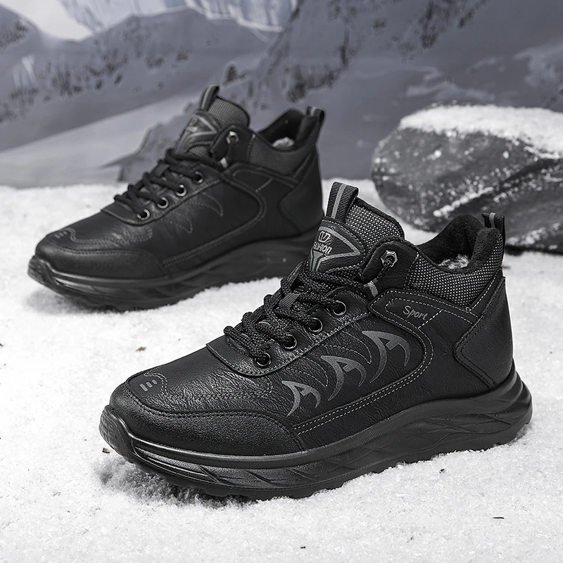 

Winter Hiking Shoes Breathable Men‘s Outdoor Warm Sneakers Snow Ankle Boots Non-slip Trekking Shoes Lightweight Walking Shoes