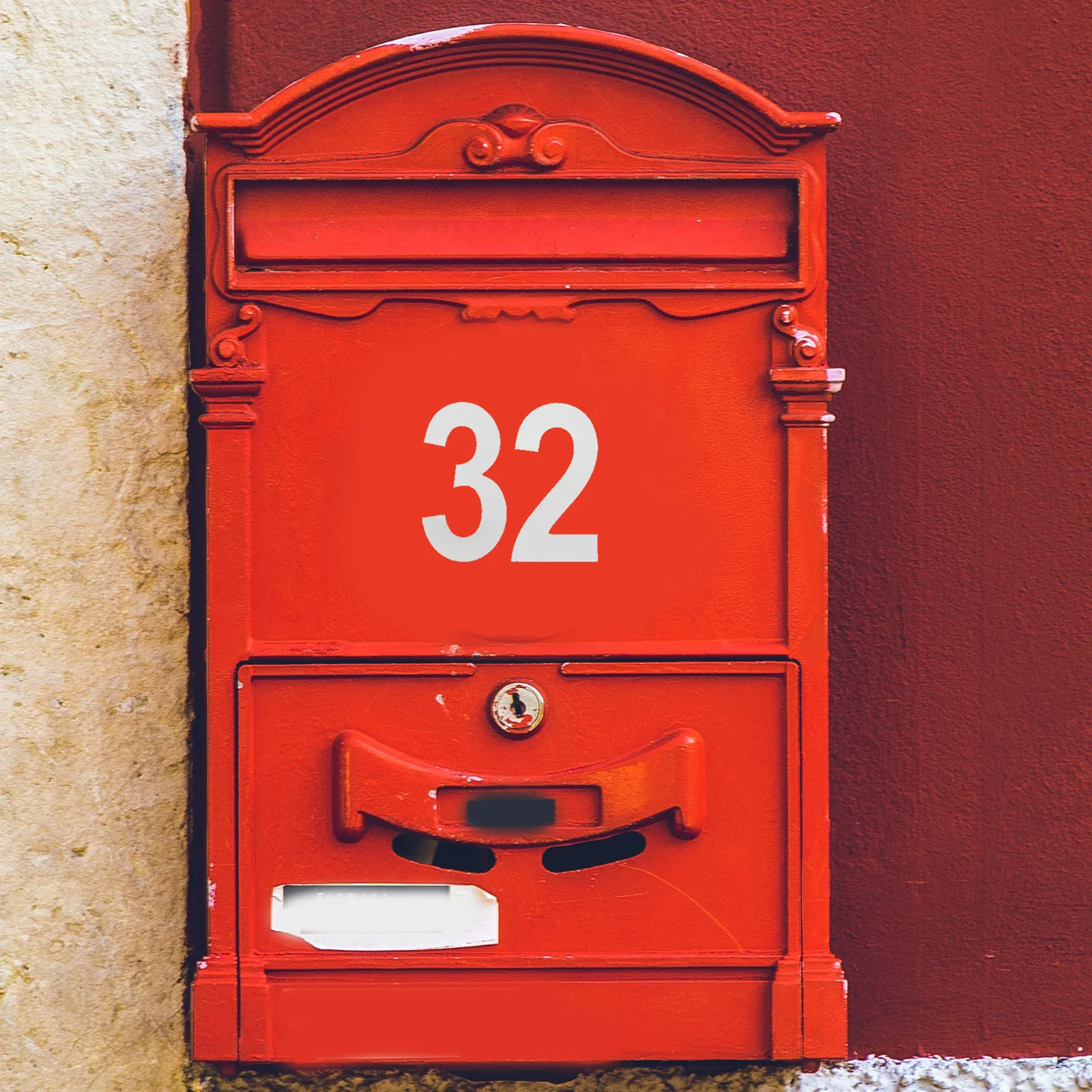 

5Sets Reflective Number Stickers Durable Self Adhesive Waterproof Number Stickers for Mailbox Car Decoration Reflective House