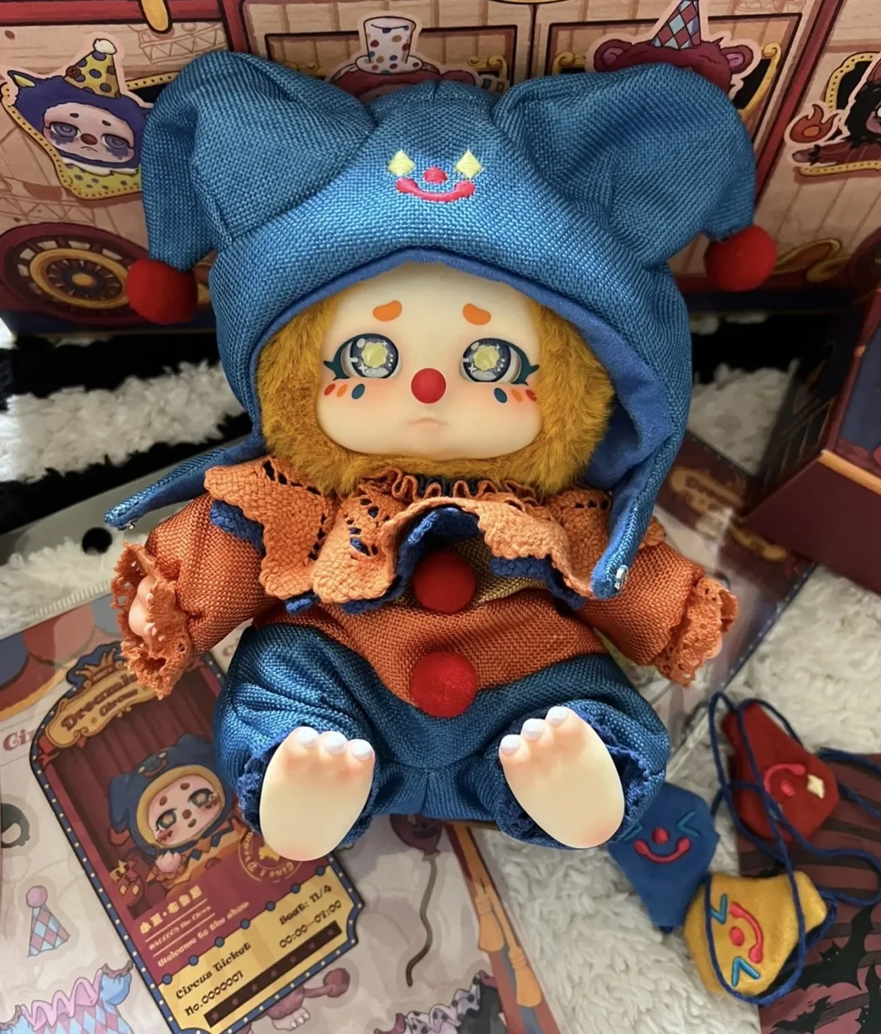 New Sweet Think Timeshare Dream Circus Cino Plush Box Cute Dolls Girl Gifts Handmade Toys Decoration Birthday Gifts