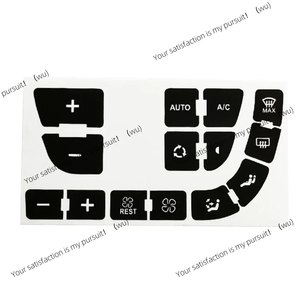 Auto Vinyl Air Conditioning Button Repair Sticker, Air Conditioning Panel Repair Button Sticker, Accessories