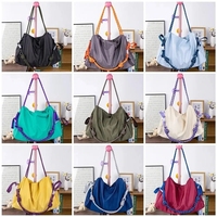 Large Capaci Casual Nylon Canvas Bapa Outdoor Shoulder Bag Fit Travel Storage Sports Yoga oulder Crossbody Bag