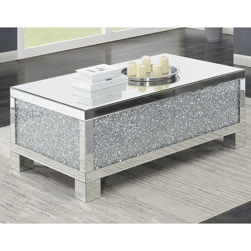 

Mirror furniture tea table diamond crushed mirrored glass coffee table