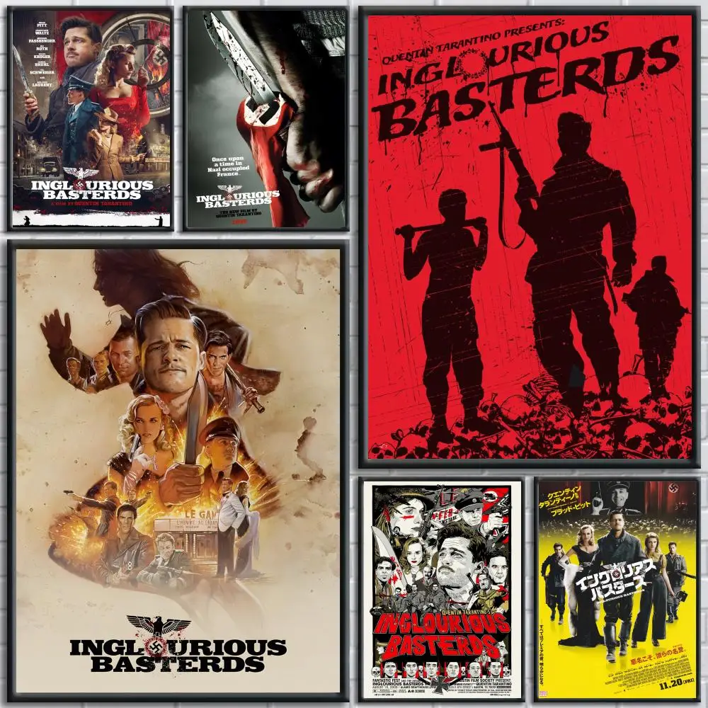 Классические фильмы I-Inglourious B-Basterds плакат съемная наклейка на стену фреска для гостиной-художественный постер украшение дома наклейка