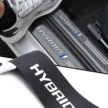 Per la sinergia ibrida Drive Toyota Prius Camry Rav4 yaris Crown Auris ford Hyundai Honda 4 pezzi soglia auto adesivo per auto