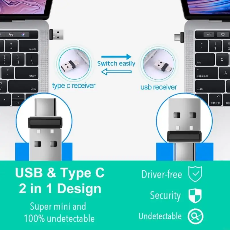 62ka mouse jigglers USB C Mouse Mover Mover