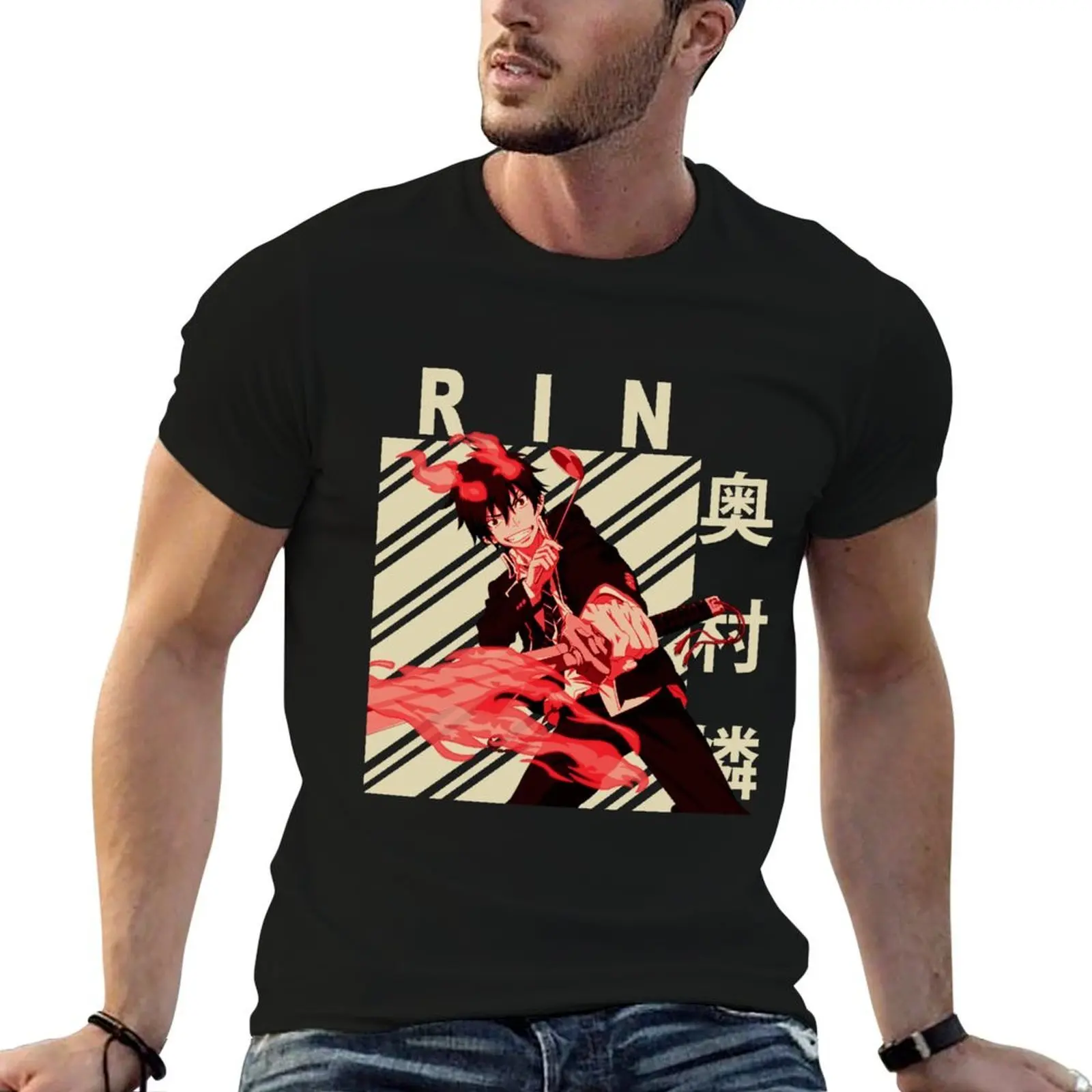 

man cotton man Vintage t T-Shirt - shirt Art t shirts Rin Okumura 100% for for tshirt cotton