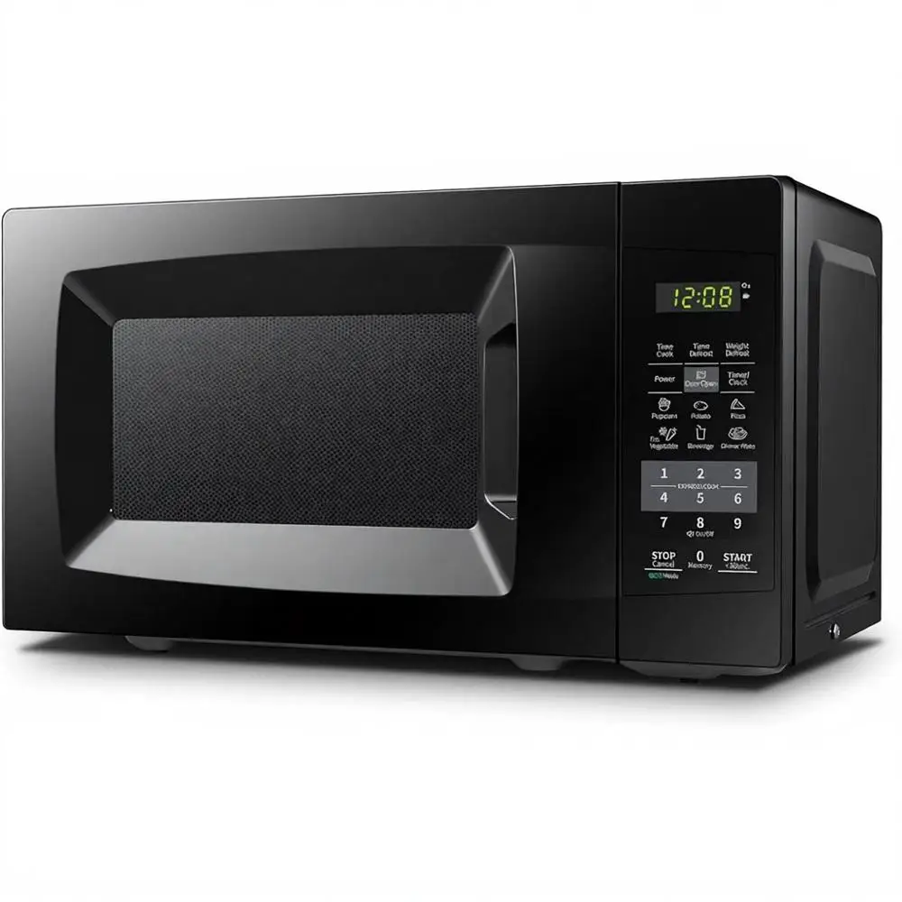 

700W 0.7cu.ft. ECO & One-Touch Sound-On/Off Countertop Microwave Oven in Black
