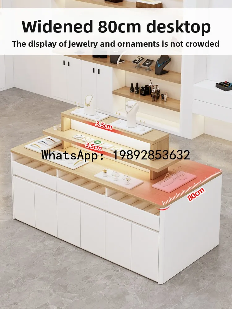 YFY Cosmetics Store Island Display Cabinet Jewelry Store Sample Display Stand Jewelry Display Counter