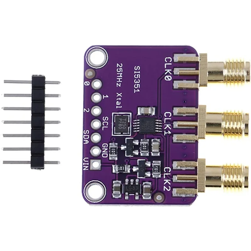 ABDJ-クロック信号発生器モジュール Si5351a I2C 発生器モジュール 25MHZ I2C Si5351a I2C モジュール