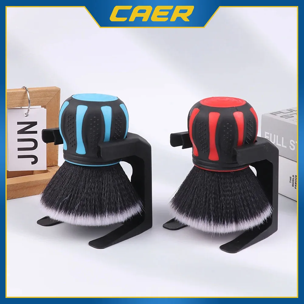 1Pc Ultra Soft Bristles Comes with Storage Rack Covers Large Area Inside Outside Vehicles Car Detailing Cleaning Brush Tool