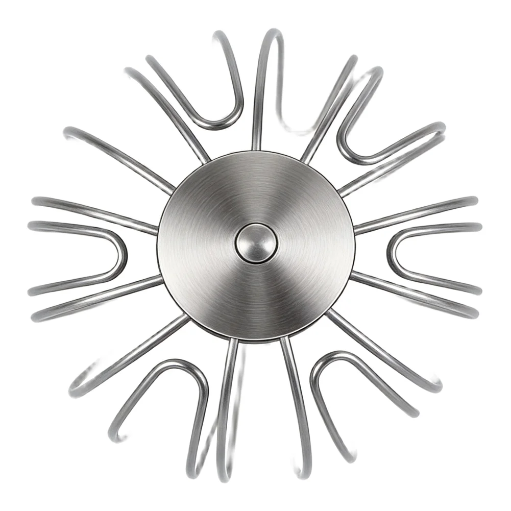 Silver Downpipe Sieve Zinc Iron Wire Gutter Catcher Adjustable Fit Effective Blockage Reduction Fits 87 To 100 Mm