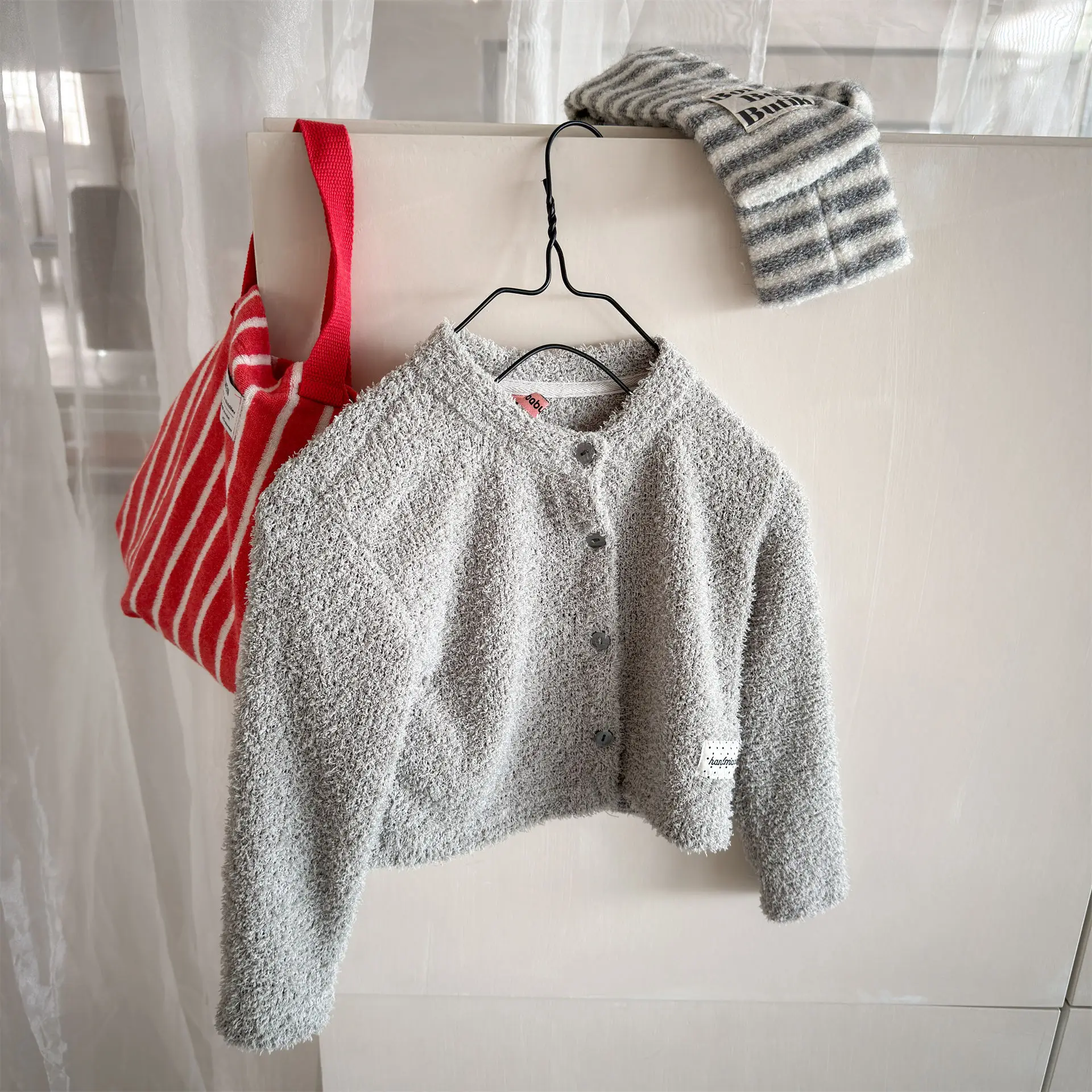 2026 Autumn New Children Long Sleeve Casual Coat Fashion Girls Loose Sweater Cardigan Baby Solid Jacket Kids Clothes 2