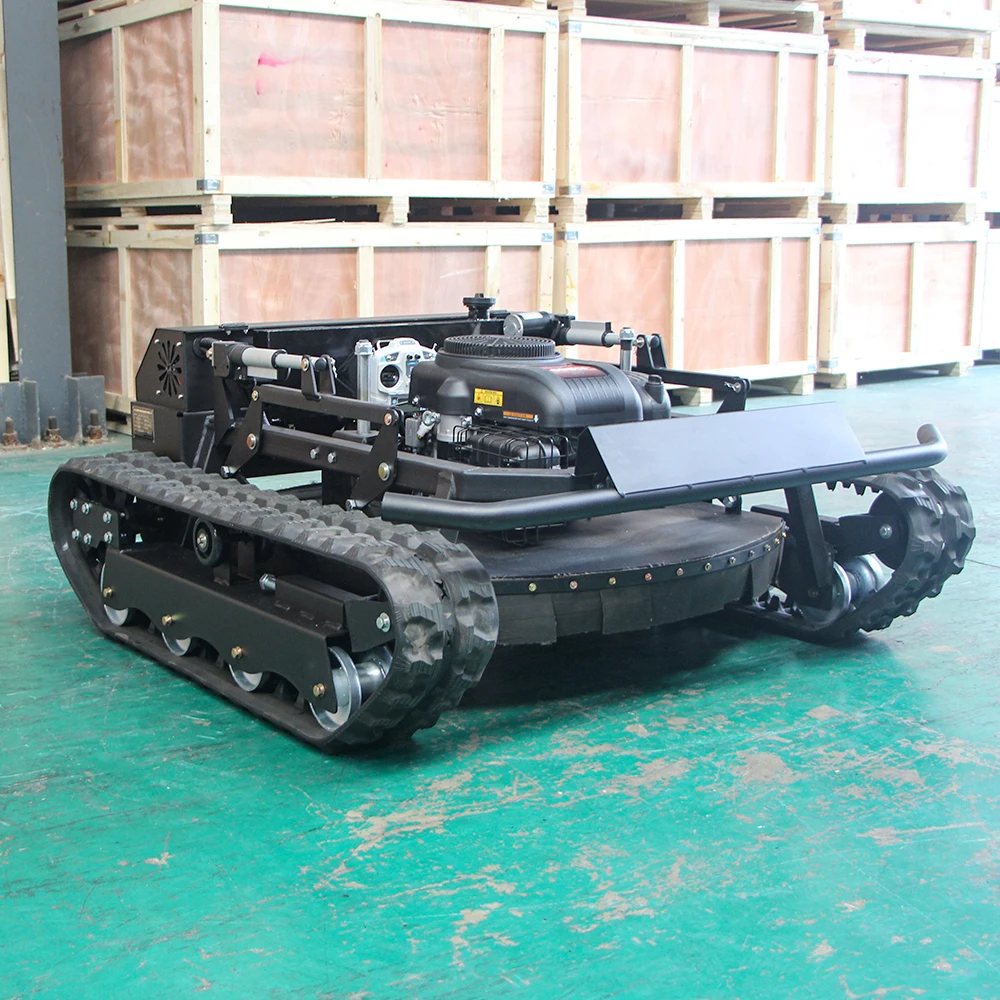 Crawler Mower for Garden Clearance Weeding Wheel Lawn Mower4-Stroke Industrial New Small Multi-Function Remote Control