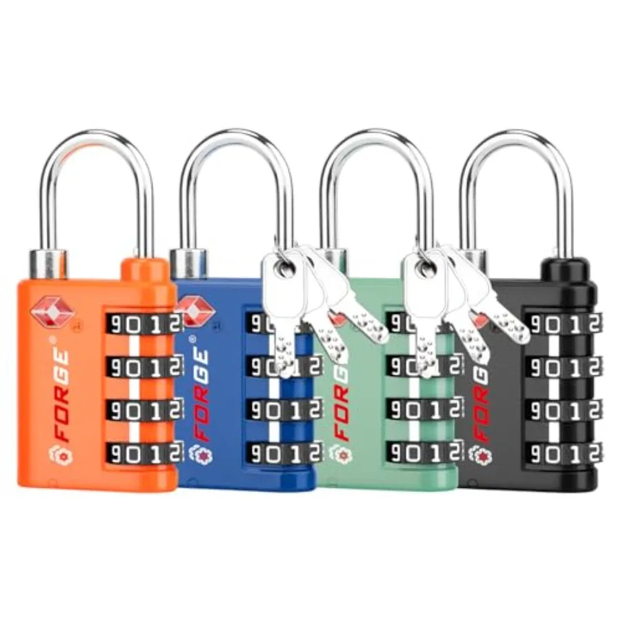 

Dual-Opening: Key or Combination Lock, TSA Appd Lock for Lage, Pelican case, Travel, Gym, School, Lage Combination Lock, Travel