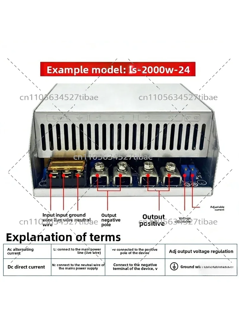 1500W 2000W Switching Power Supply 220V to 24V 48V 110V 300V DC Adjustable Voltage Regulator