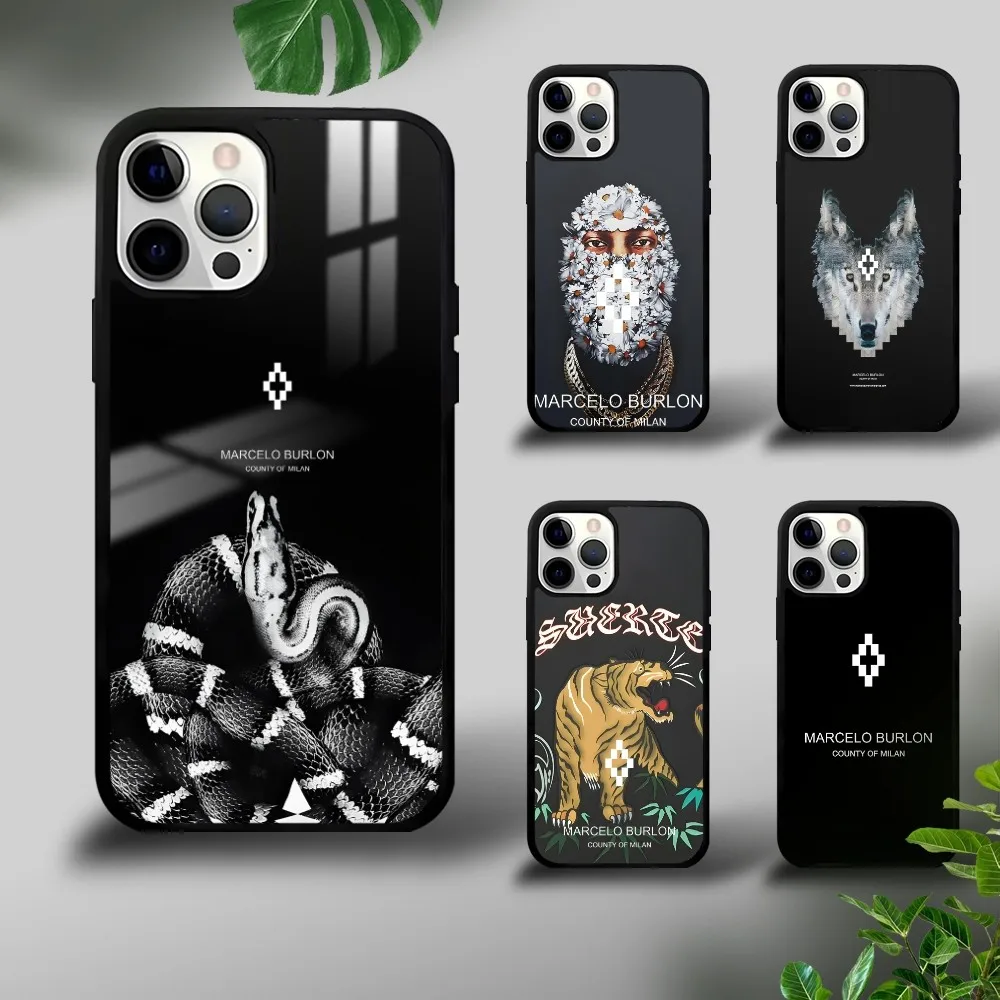 แฟชั่นBurlons Design-M-MarceloeSเคสโทรศัพท์สําหรับiPhone 16 15 14 13 12 11 Pro Xs Max Mini Plus Celulares Hard Funda