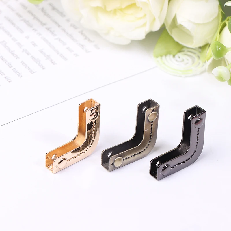 1PC Metal Bag Corner Corners Decor End Clip Edge Banding Bag Accessories Leather Decorative Corner Banding Decorative Strips