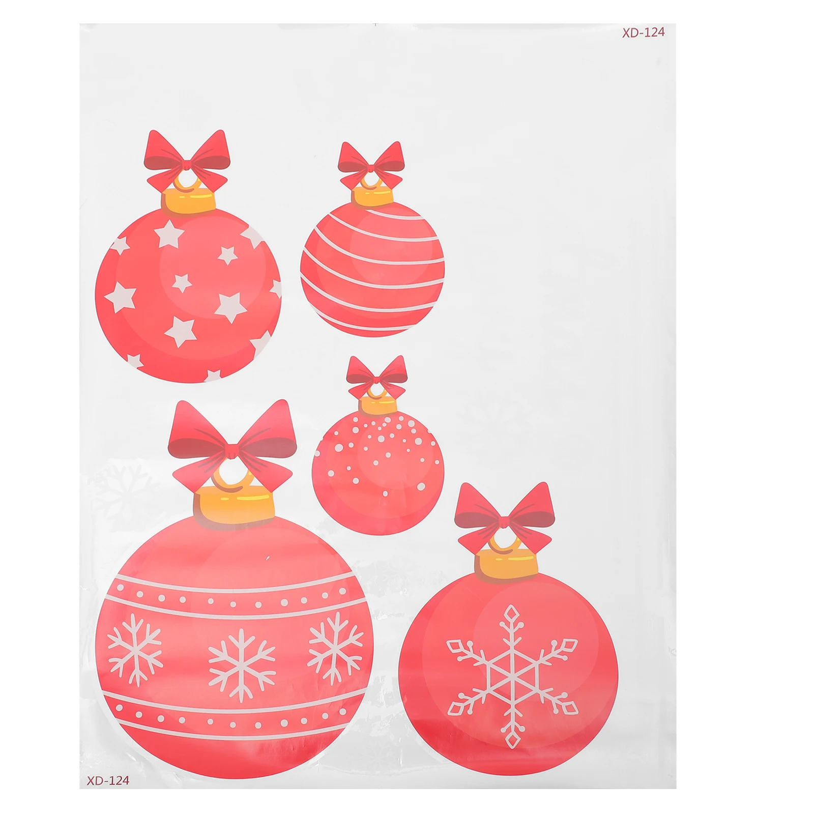 

54x72cm Christmas Static Stickers Xmas Elements Design PVC Window Cling Glass Decal Wall Stickers Kitchen Bar Decor