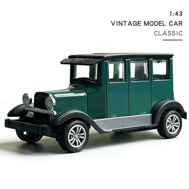 1:43 Alloy Vintage Diecast Car Ford A 1930 Model Car Classic Pull Back Car Model Miniature Vehicle Replica Gift For Kids Adults