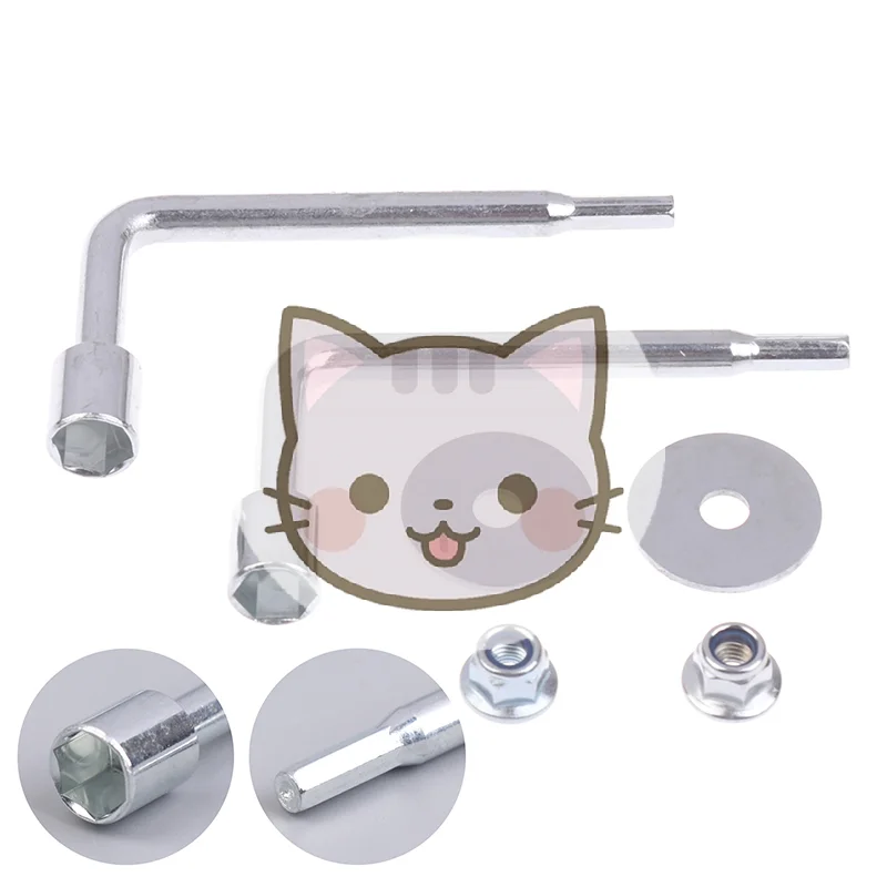 

2pcs Novelty Hand Tools 8mm Socket Wrench With 4mm Hex Key For Electric Grass Trimmer Accessories