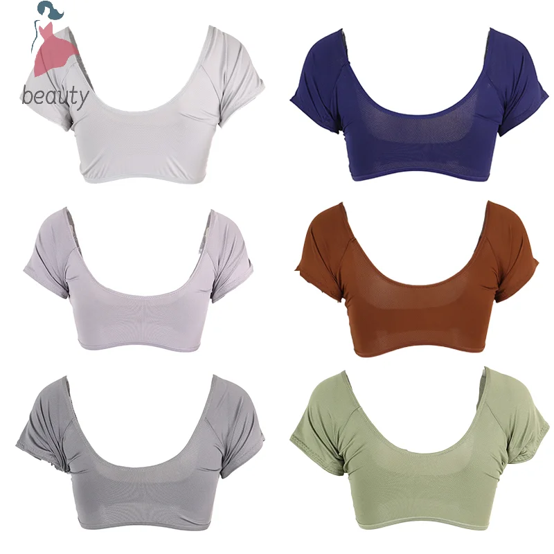 Felpe a forma di t-shirt abbigliamento lavabile abbigliamento deodoranti per il sudore cura delle ascelle assorbente per il sudore deodorante per le donne