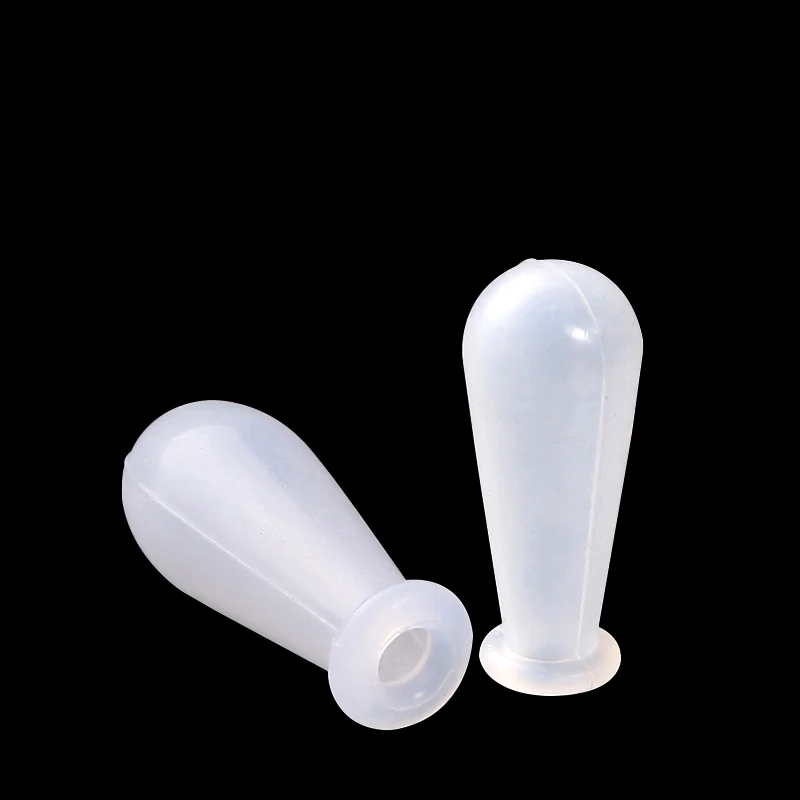 laboratory Pipette Silicone head Dropper Cap Thick Siliconelatex Tips for 1ml Pipettes, pack of 50 piece