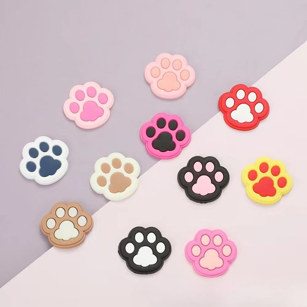 

Набор из 11 штук: аксессуары для обуви с принтом кошачьей лапы, из мягкой ПВХ-резины, для садовой обуви, декоративные кнопки, цветочные украшения для обуви