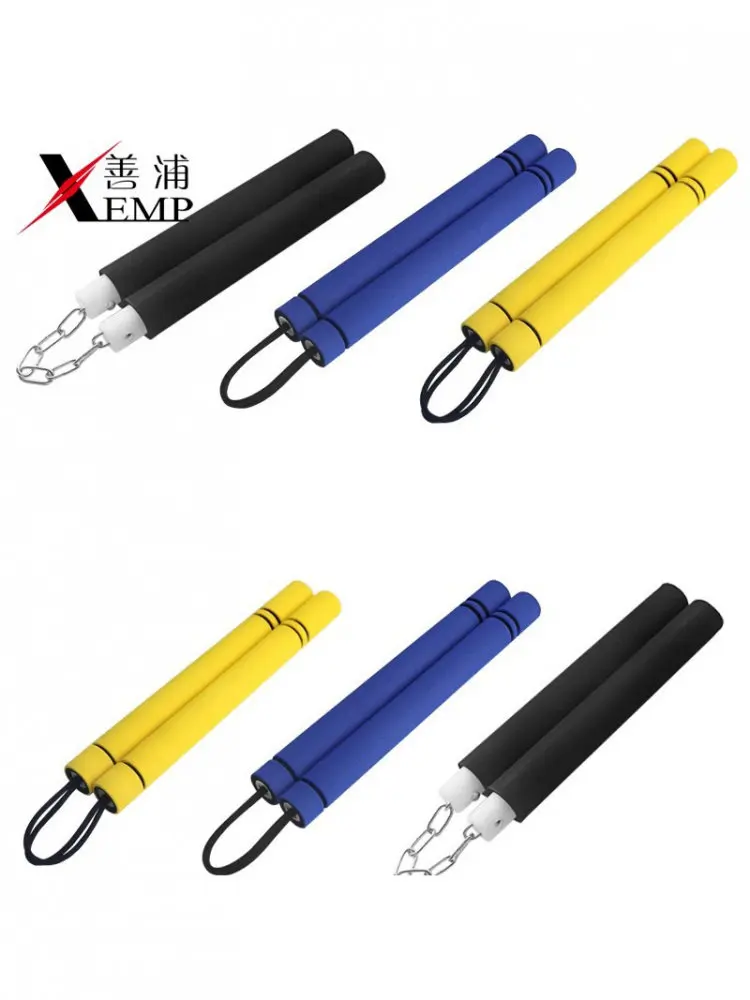 Children's Training Sponge Double Staff A1pn008 Beginner Practice Performance Equipment Martial Arts Weapon Sport Fitness