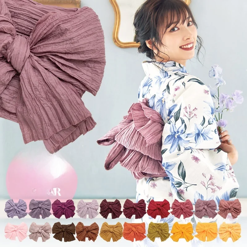 

Jialing Kimono House Pleated Skirt Women's Kimono Batobe Multi-color Optional Polyester Spring 2024 Faion Ladies' Clothing