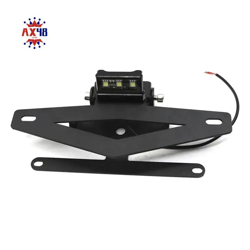 

AX48-Motorcycle Rear License Plate Holder License Plate Holder With Led Light For Benelli 752S