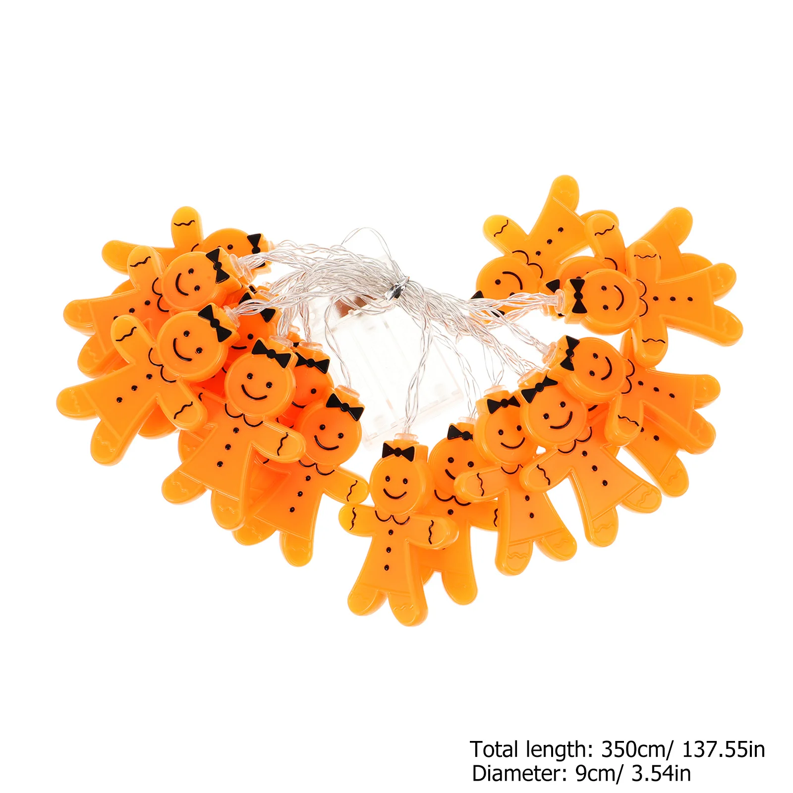 1 قطعة عيد الميلاد الزنجبيل رجل سلسلة ضوء عيد الميلاد LED مصباح غرفة داخلية الديكور احتفالي إضاءة الحفلات سلسلة مشهد عيد الميلاد #3