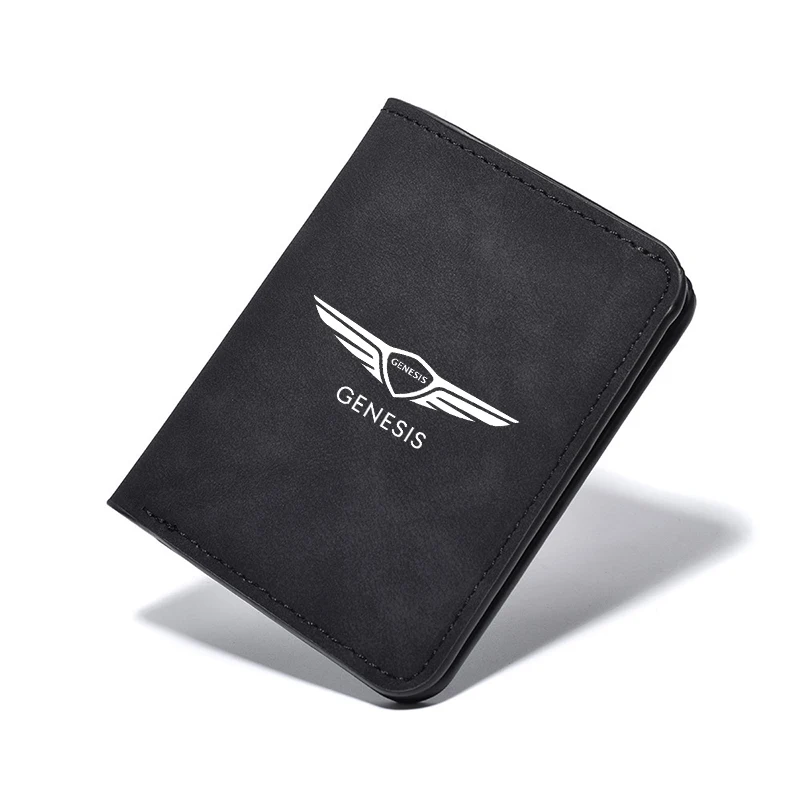 Car Driver's License Cover Holder ID Credit Card Wallet suede Slim Driving Licence Holder  For Hyundai GENESIS G70 G80 GV60 GV70