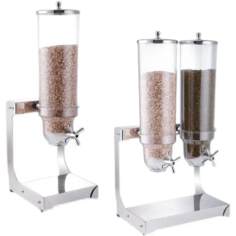 Thickened Stainless Steel Tableware Wheat Chip Machine Grain Distributor Separator Cereals Storage Bucket