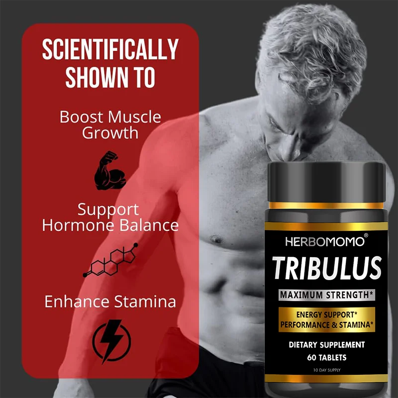 

100% Tribulus Nutrition Capsules For men - Maximum Strength, Performance Enhancement, Energy Booster, Testosterone Support