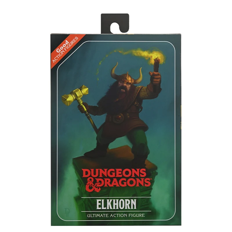 Dungeons & Dragons Elkhorn The Good Dwarf Fighter Ultimate Action Figure Collectible Figurines Classic Movie Children Toys Model