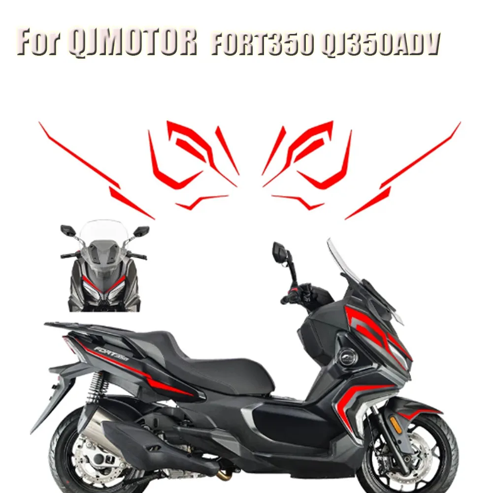 For QJMOTOR FORT350 FORT 350 QJ350ADV Motorcycle Decals Car Body Sticker Decorative Stickers Fairing Stickers Kits