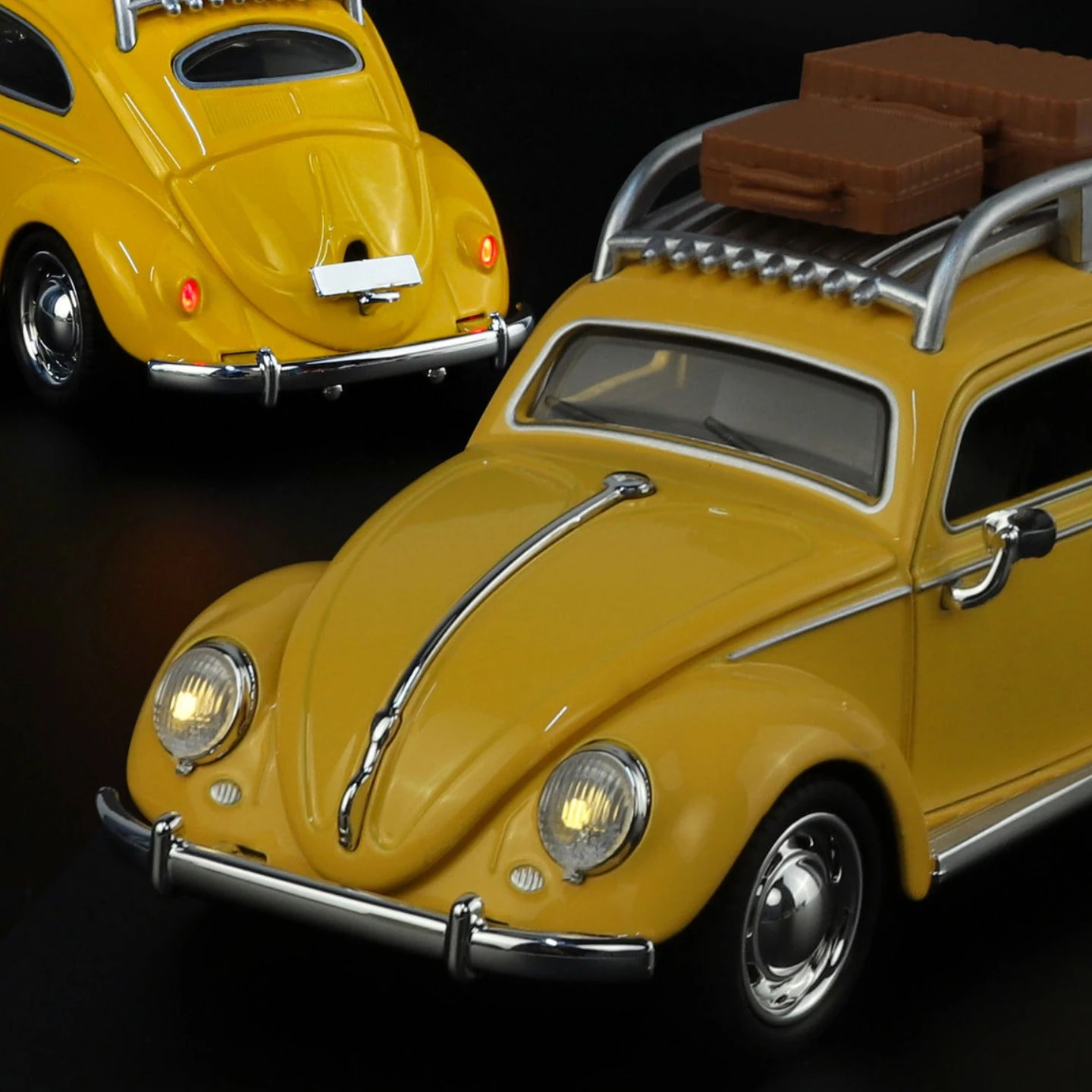 1:32 1955 Beetle Classic Car Toys Model Doors Openend with Sound Light Pull Back Metal Body Rubber Tire Vehice Children's Toys