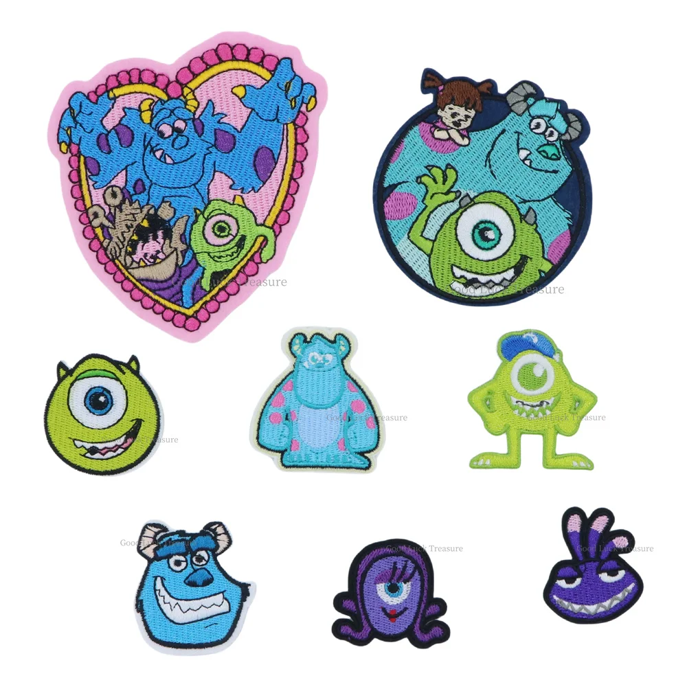 Cartoon Monster Sticker toppe animali per vestiti ragazze ragazzi ricamo preferito Appliques accessori per abbigliamento per bambini