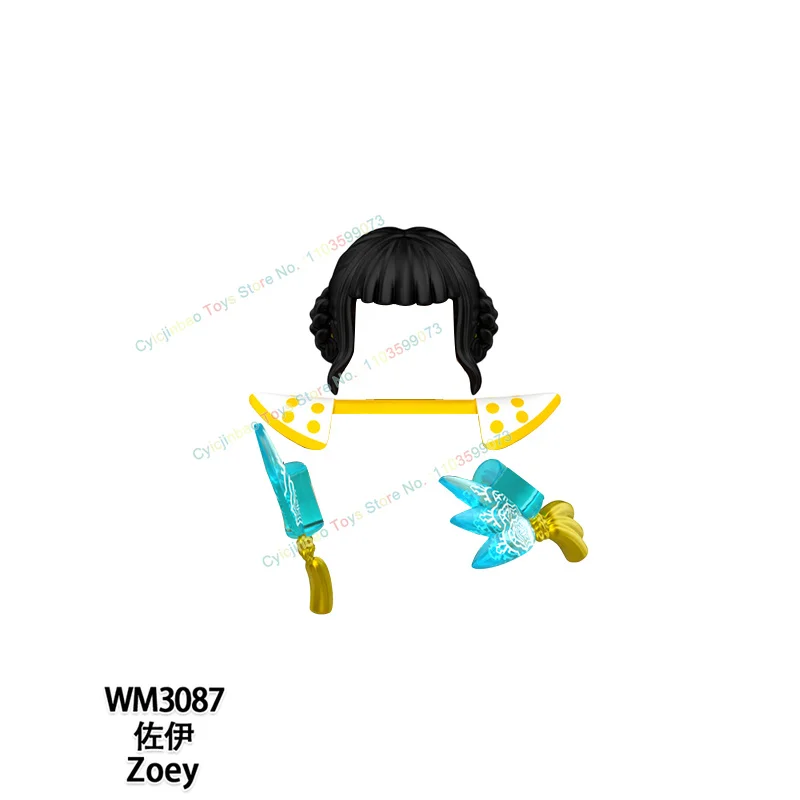 WM6229 ชุดตัวต่อการ์ตูนอนิเมะใหม่ กลุ่มสาวน้อย ของเล่นตัวต่อ DIY แบบประกอบเอง