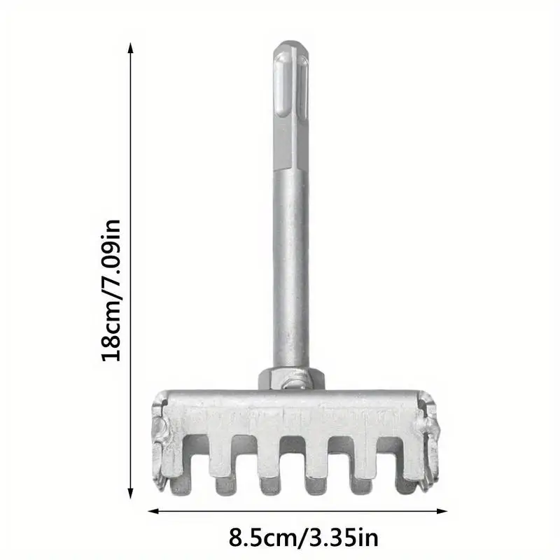 1PC Portable Square Hole Punch Multi Function Rectangle Slot Tool Concrete Drill Bit