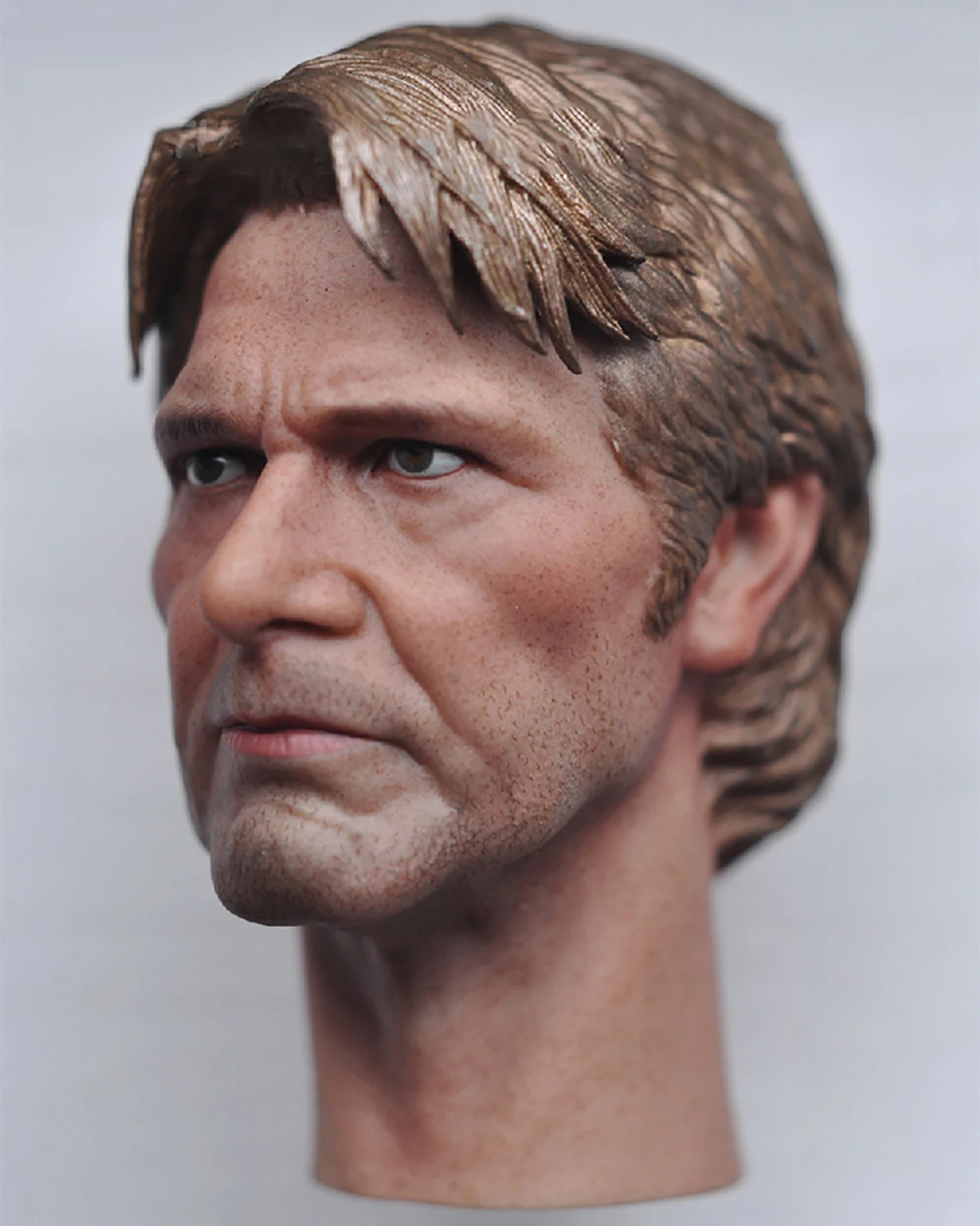 1/6 Old Han Solo PVC Harrison Ford Head Model For 12