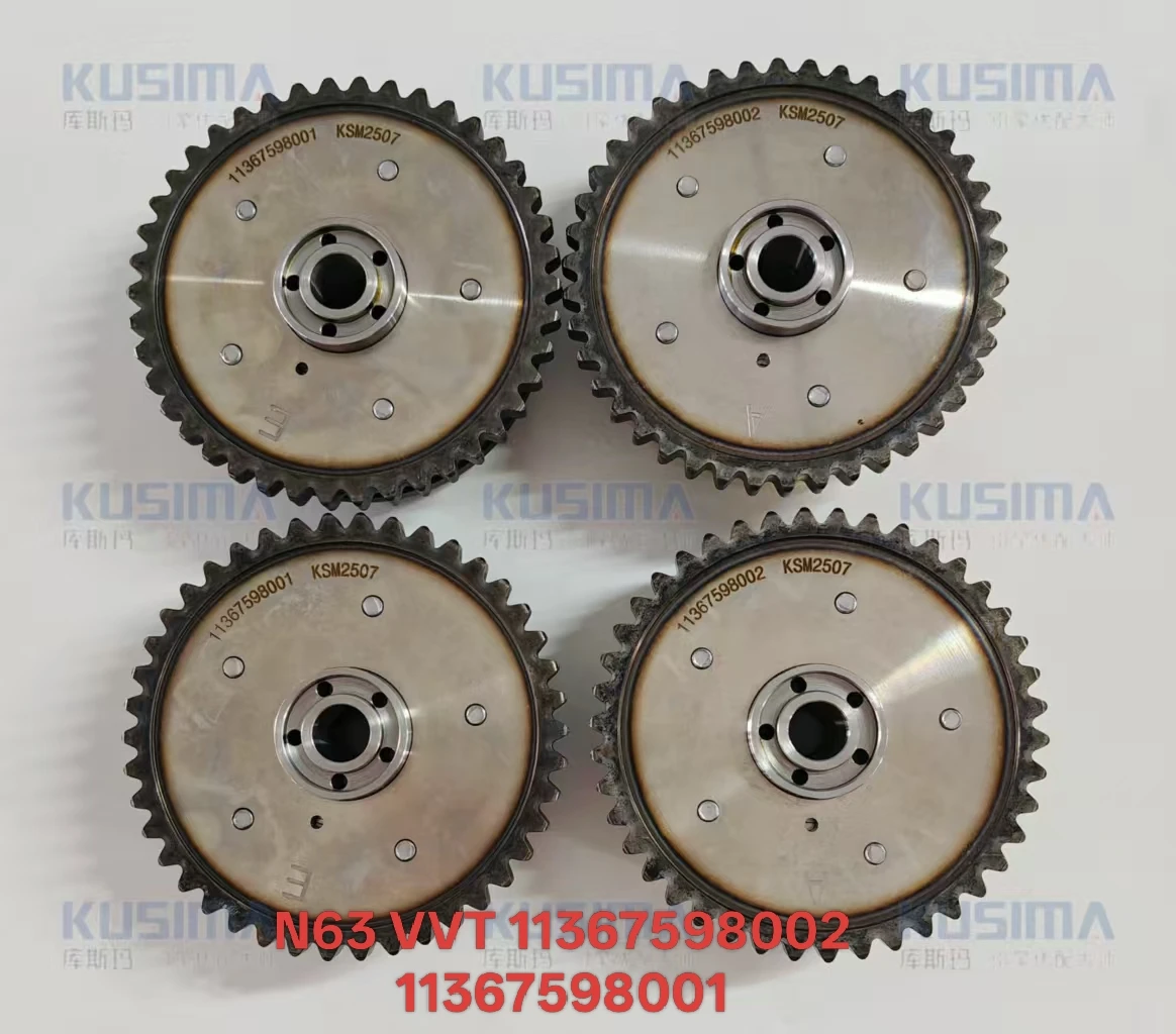 4 قطعة أسنان العجلة لعمود الحدبات المدخول والعادم لسيارات BMW N63 4.4L Vanos Vvt Gears 11367598002 11367598001 11367600085 11367600086