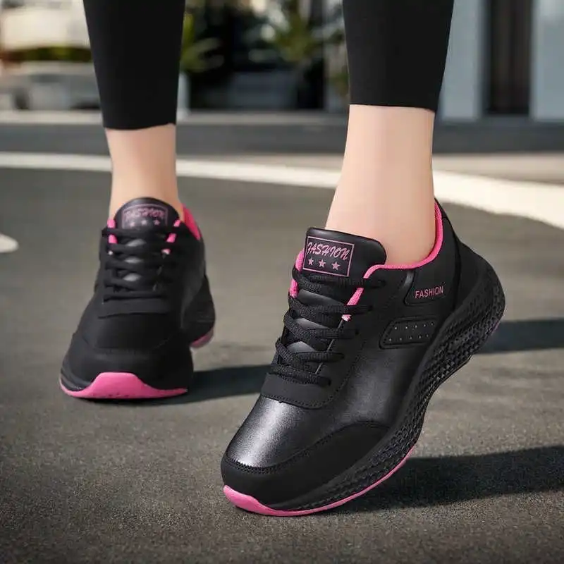 

Женские модельные короткие ботинки на толстом высоком каблуке со шнуровкой, женские кроссовки на платформе, спортивная коллекция Global Brands