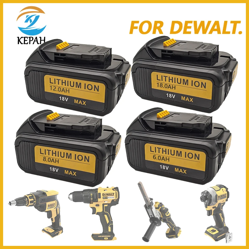 New Original DCB200 18V 18Ah Lithium Replacement Battery For Dewalt 18V DCB184 DCB200 DCB182 DCB180 DCB181 DCB182 DCB201 DCB206