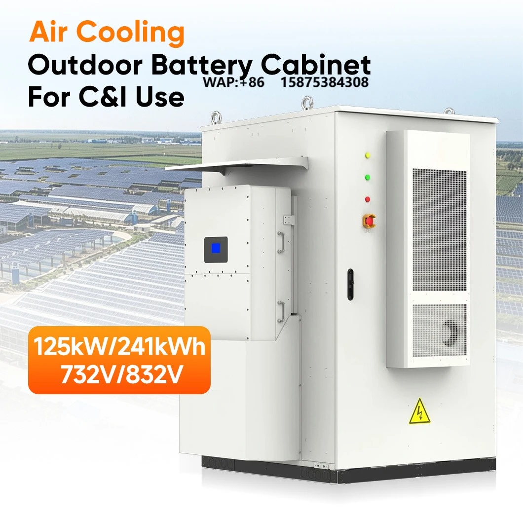 Outdoor Solar Energy Storage System 215KWh Range 10ft-40ft Container Lithium Ion Air Cooling CAN BESS Solar Cabinet