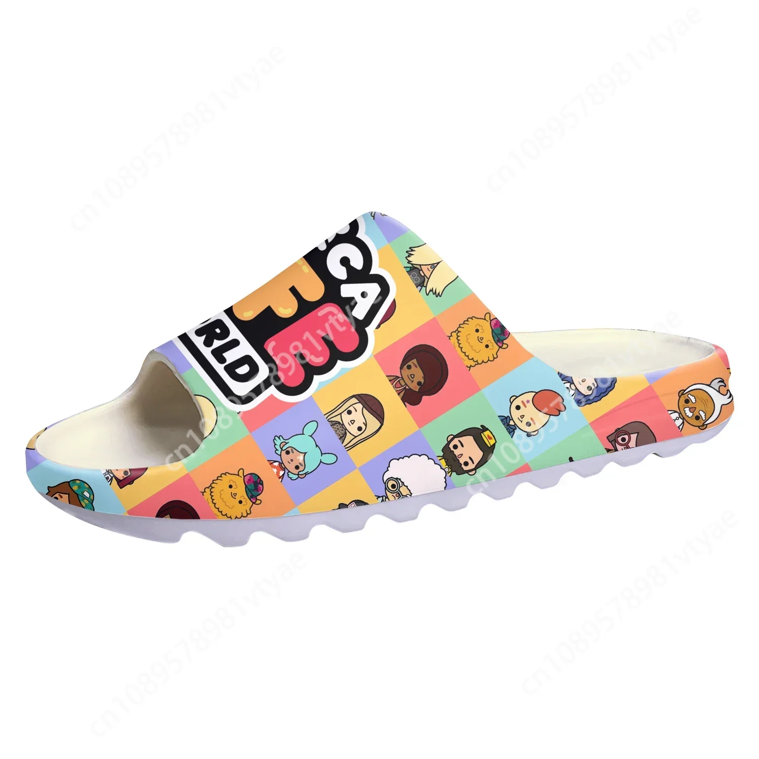 Toca Life World Soft Sole Sllipers Hot Cartoon Game Mens Womens Teenager Fashion Home Clogs Custom Water Shoes on Shit Sandals