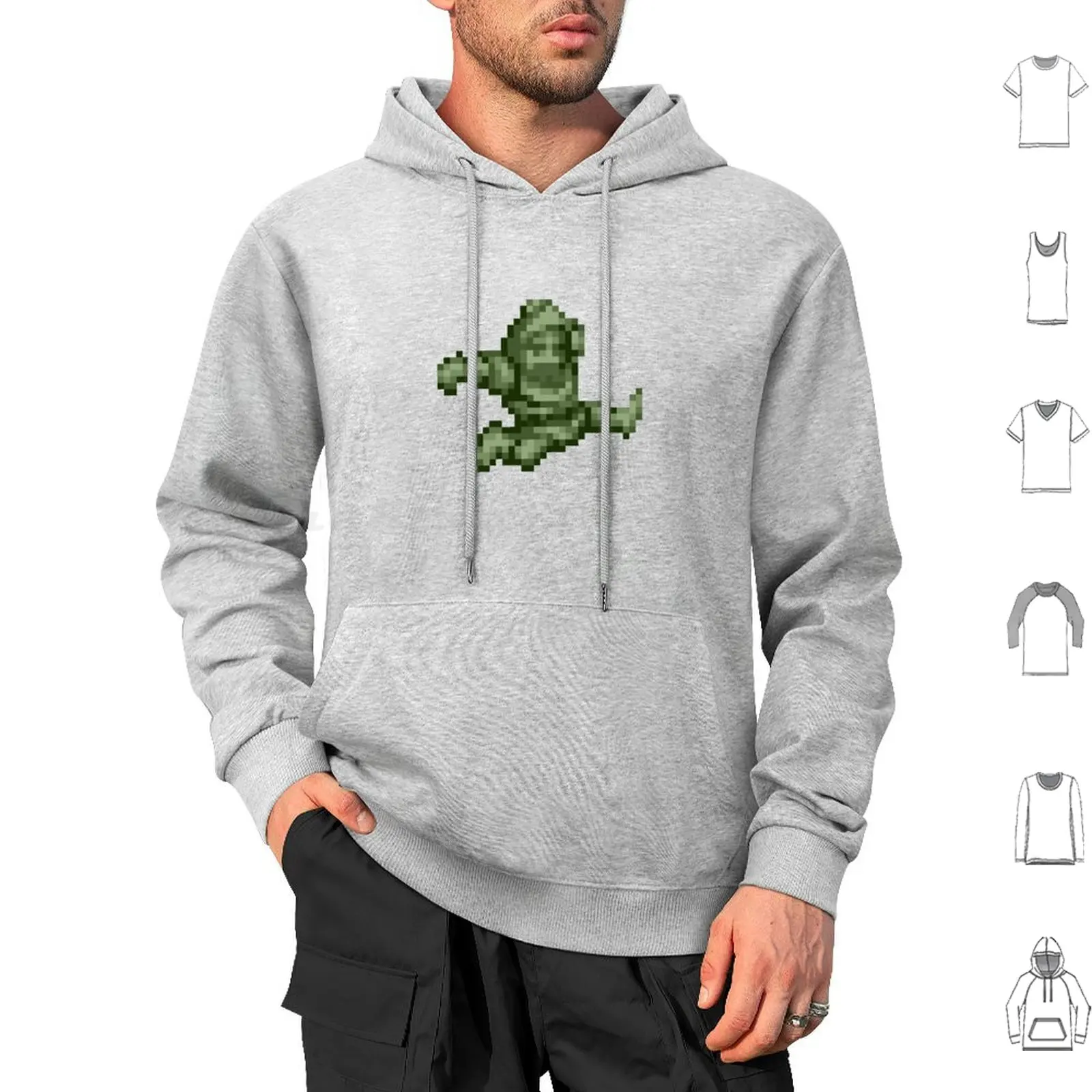 Ghosts N Goblins Sir Arthur Monochrome Hoodies Long Sleeve Retro Games Sir Arthur Arcade Games Videogames Goblins