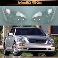 For Lexus LS430 2004~2006 Headlamp Transparent Cover Lamp Shade Headlight Shell Lens Plexiglass Replace Original Lampshade